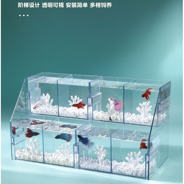 A001 Betta Fish Tank Household Small Multi-Layer Fish Tank Plastic ...