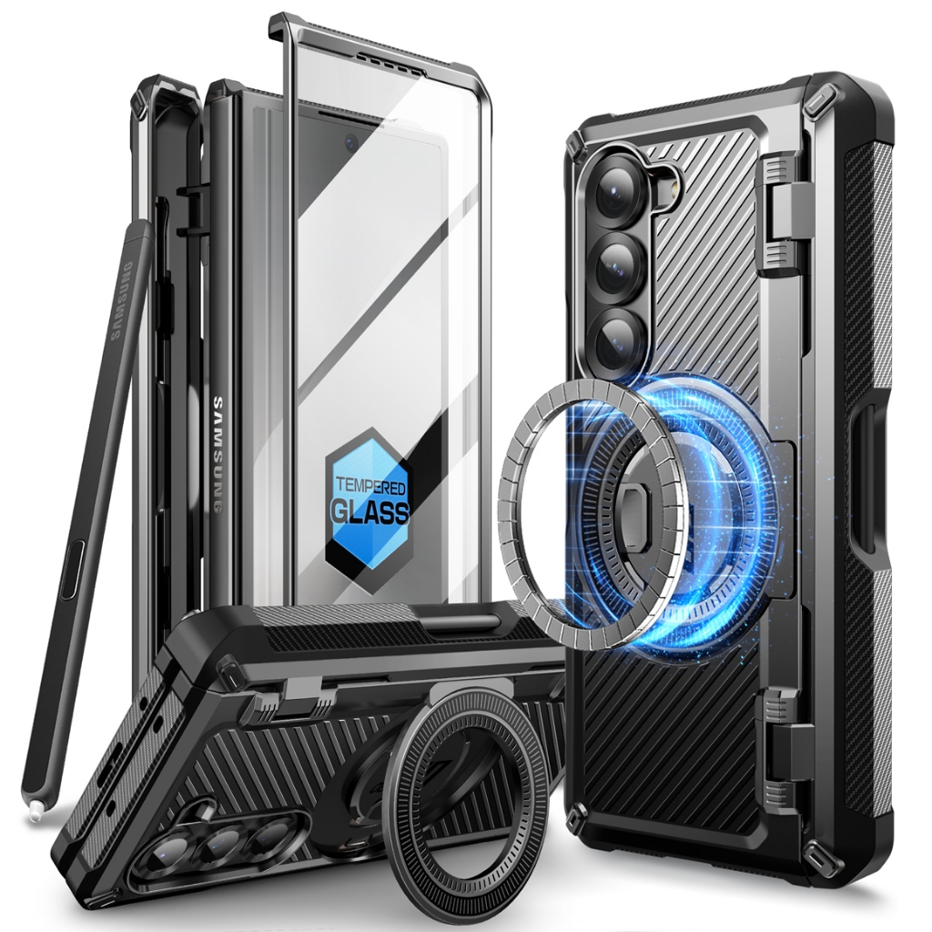 SUPCASE UB Pro Mag for Z Fold Case with S Pen Holder Support