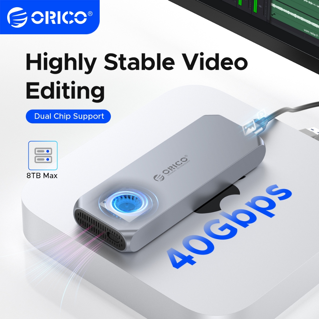 ORICO 40Gbps NVMe SSD Enclosure with Temperature Control Fan