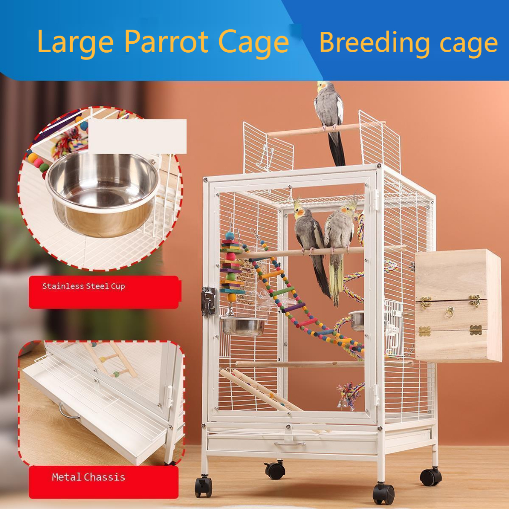 Photo inspiration: Luxurious Macaw Bird Cage Materials Reference: Bird Cage Beauty Parrot Cage Breeding House Pet Luxury Villa