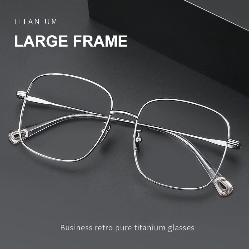 Titanium Glasses Super Lightweight Eyeglass Frames 58mm Large
