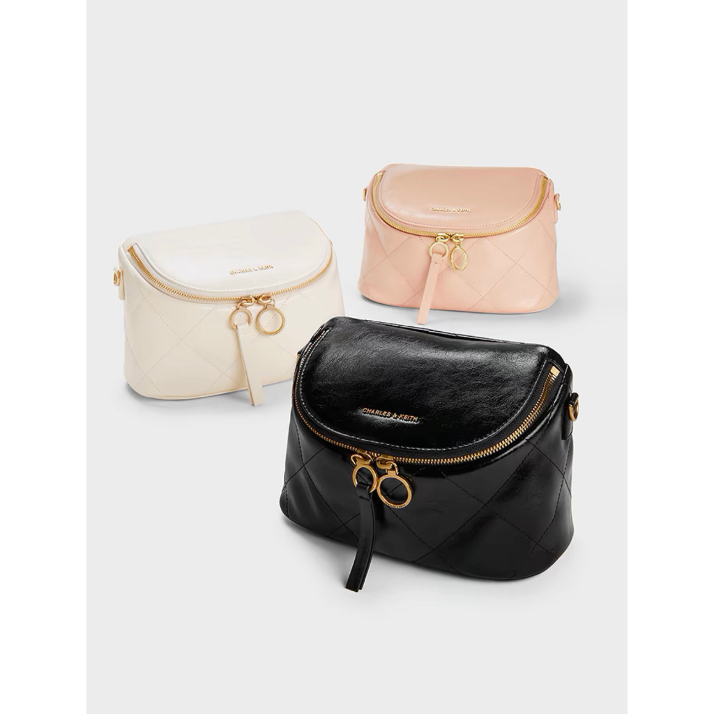 CNK 2024 autumn new CK2 80151406 soft diamond lattice chain shoulder crossbody bag woman