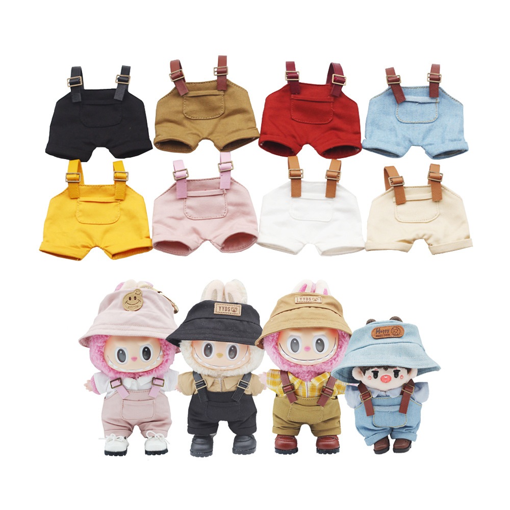 Vêtements Crochetés Rétro Chic Pour Poupée Labubu 15-17 Cm - Ensemble Avec Chapeau Et Sac (Poupée Non Incluse)