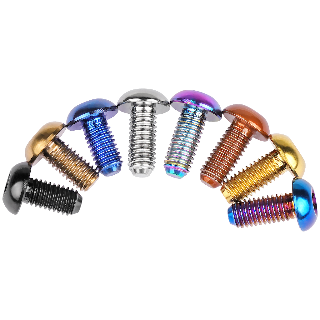 Wanyifa Titanium Bolt M5x10 12mm T25 Torx Head Screw for Bike Disc ...