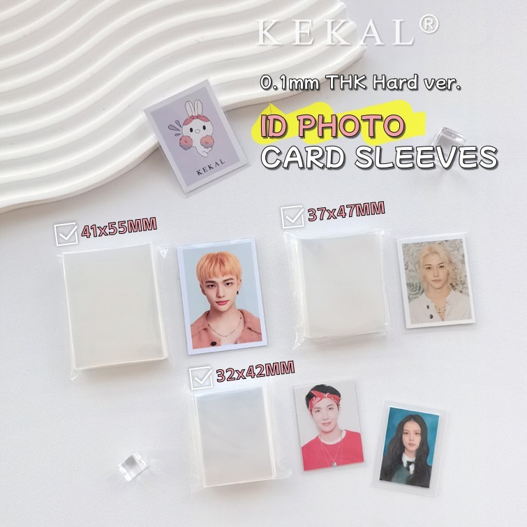 KEKAL Mini Size ID Photo Sleeve】High Clarity No PVC Acid Free K