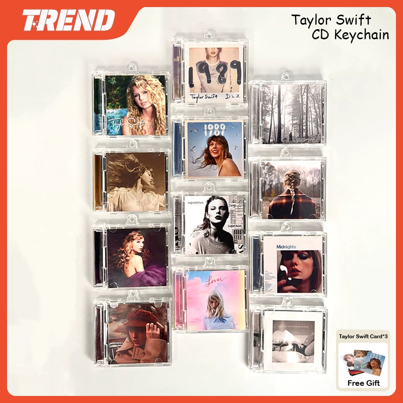 Taylor Swift TTPD Mini CD Keychain 1989 Midnights Reputation