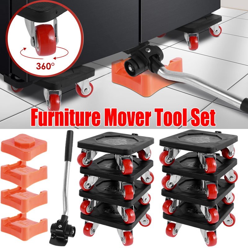 3 Set Furniture Mover Tool Set 880LB Heavy Duty Furniture Lifter Labor ...
