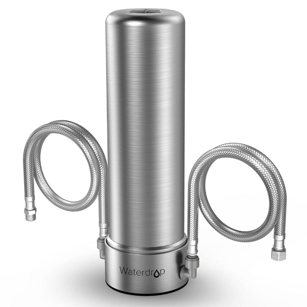 Waterdrop 6Stage Stainless Steel Under Sink Water Filter System, No