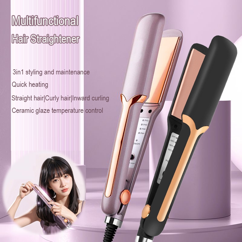 2-in-1 Hair Straightener & Curler Comb - Anion Anti-Frizz Styling Tool