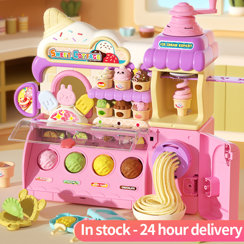 Aiqi Ice Cream Air Dry Clay Kit Ice Cream Maker Machine Plasticine