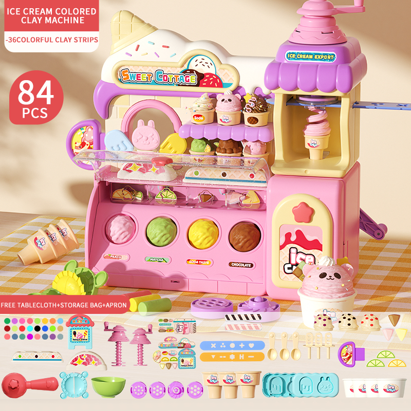 YIMI Kids DIY Toy Set Pretend Play Ice Cream Maker Pretend Play