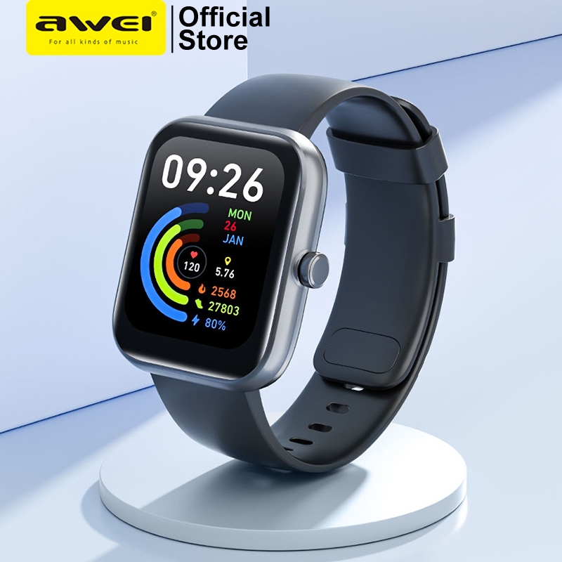Awei H45 Smart Fitness Watch For Women Bluetooth Call Heart Rate Sleep  Monitor Sport Tracker Waterproof