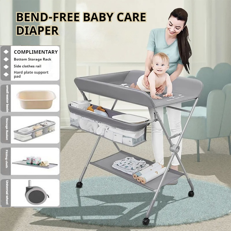 【SG STOCK】 Newborn nappy changing table can be folded and moved ...