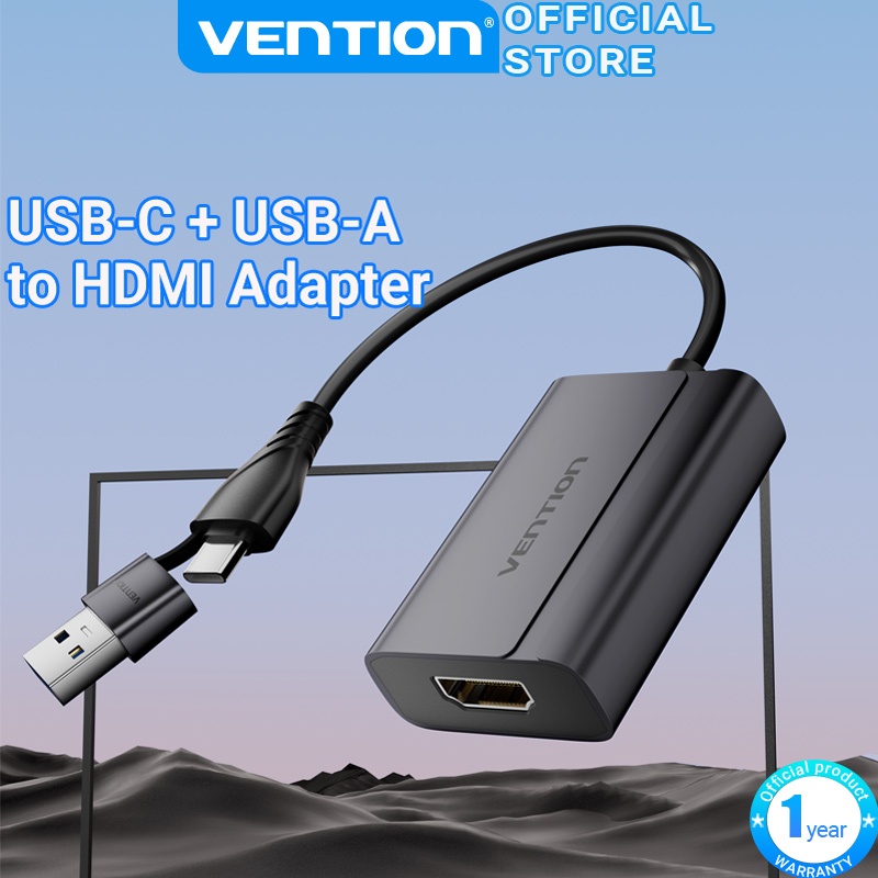 Vention Usb-C To Hdmi Adapter 4K Converter For MacBook Pro iPad Laptop ...