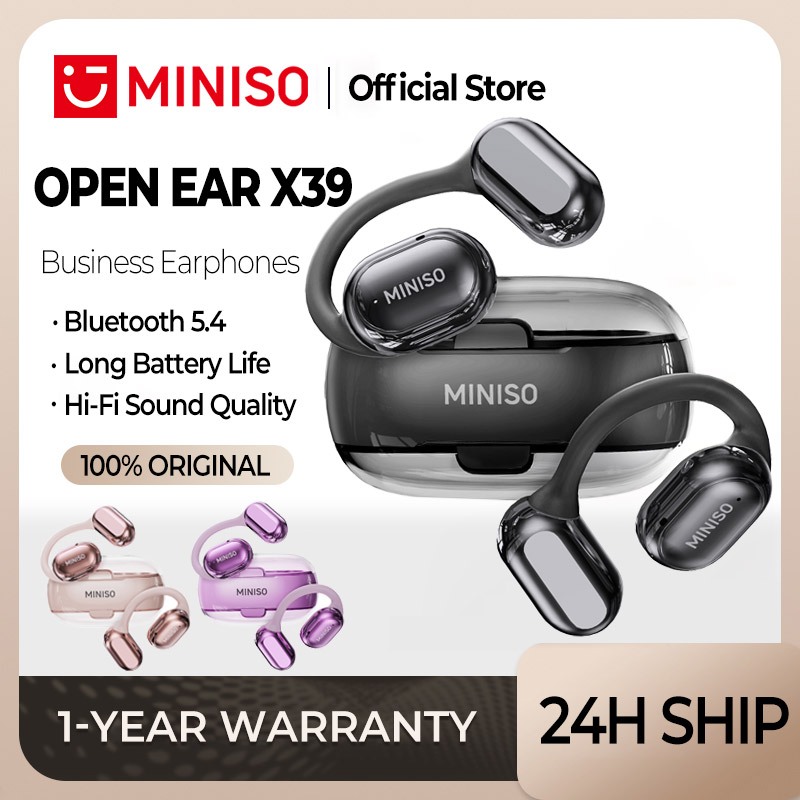 MINISO X39 Bluetooth Earphones OWS Open Ear Wireless Earbuds With ...