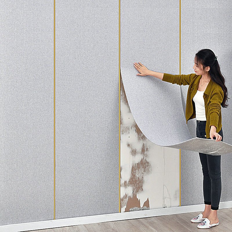 Cement Wallpaper Self Adhesive Thickened Waterproof Oil-proof Bedroom ...