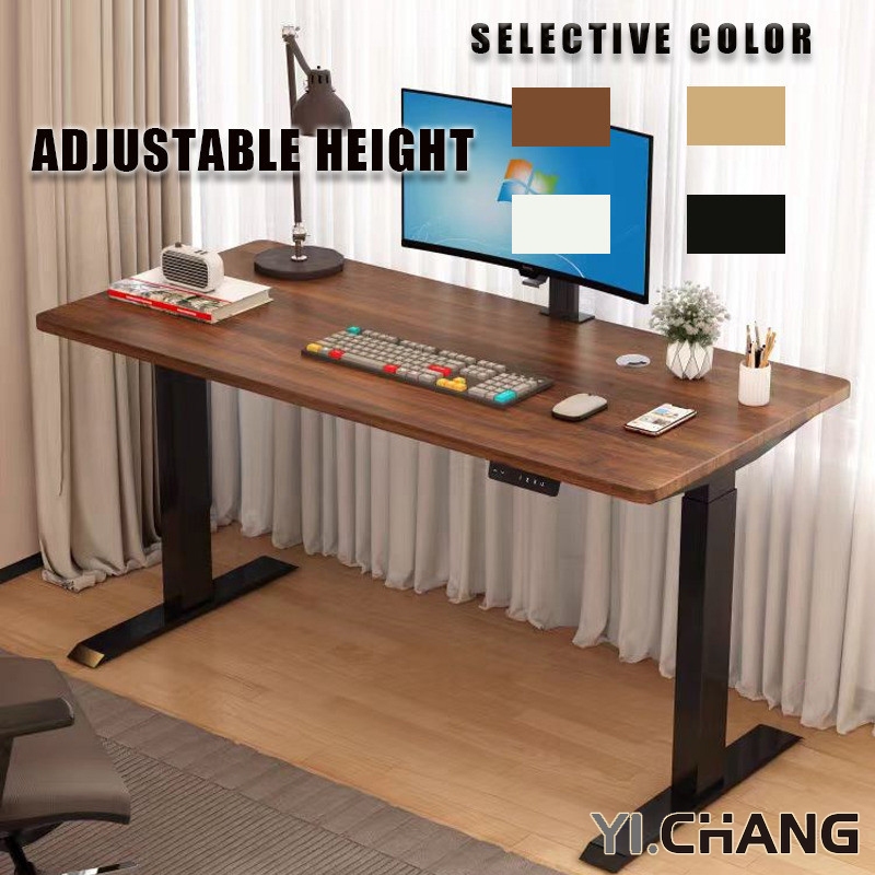 YICHANG Computer Table Electric Height Adjustable Table Standing Desk ...