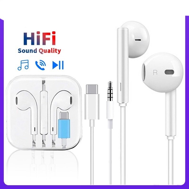 USB C Headphones for Samsung Galaxy S24 Ultra S23 FE S22 S20 Z Flip 3 A53 USB C Earphones with Mic in Ear Wired Earbuds USB Type C Earphones Shopee Singapore