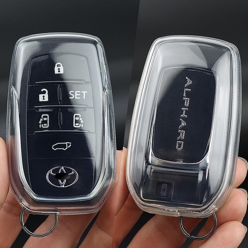Electroplated TPU Car Key Case For Toyota Alphard Vellfire 5 6 Button ...