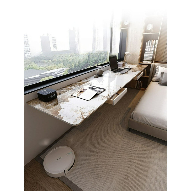 Table Bedroom Balcony American Stone Slab Dual Industrial Style Desk ...