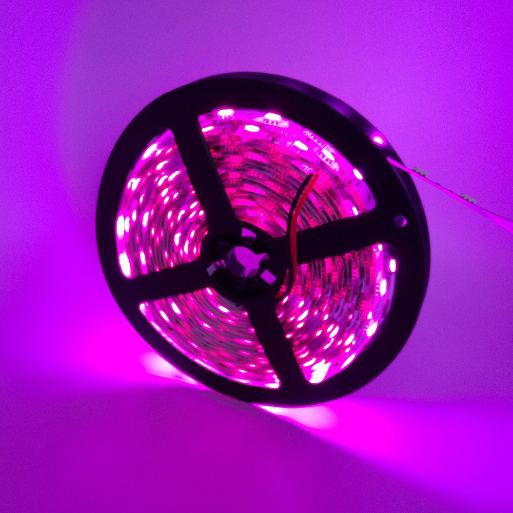 LED Light Strip 5050 Pink Color DC12V 300LEDs 5M/16.4ft (Only Led ...