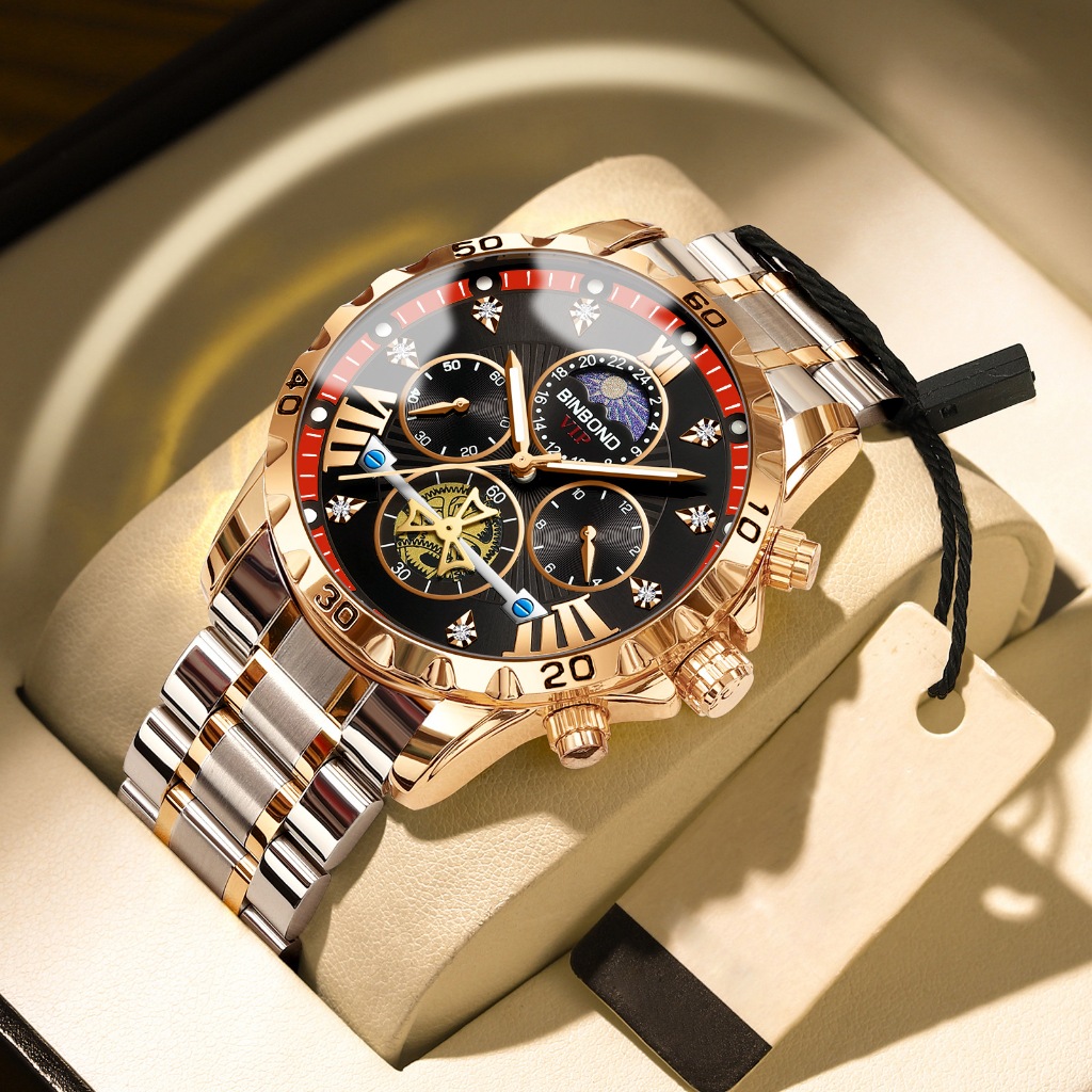 Luxury Watches Best Waterproof Mens Watches BINBOND Luxury Watch
