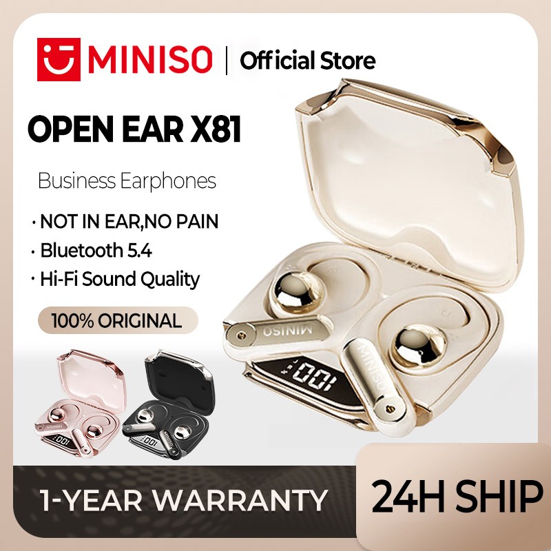 MINISO X81 Bluetooth Earphones OWS Open Ear Wireless Earbuds With