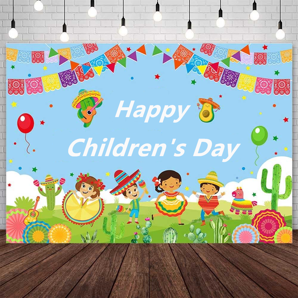 5x3ft Happy Children's Day Photography Backdrop Classroom Party ...