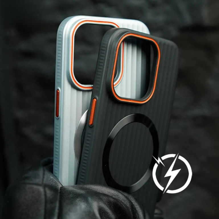 【Corrugated stripes/Matte Pc hard case/Black】compatible for iPhone 12 ...