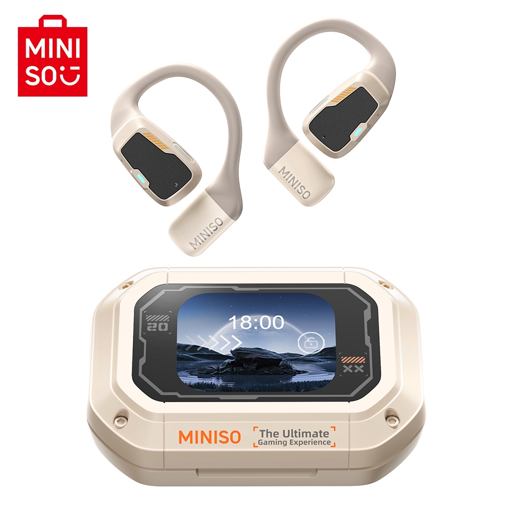 MINISO M98 Wireless Earphones Bluetooth 5.4 With LED Touch Screen Business Earbuds with Mic Waterproof IPX5 Shopee Singapore