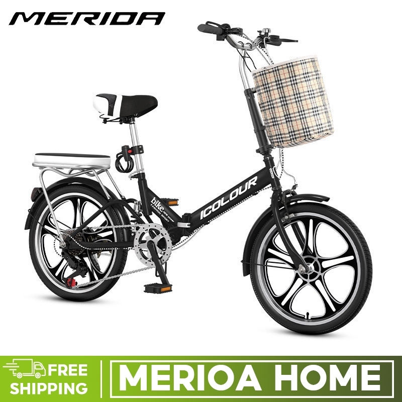MER Foldable Bicycle Women's New Super Lightweight Portable