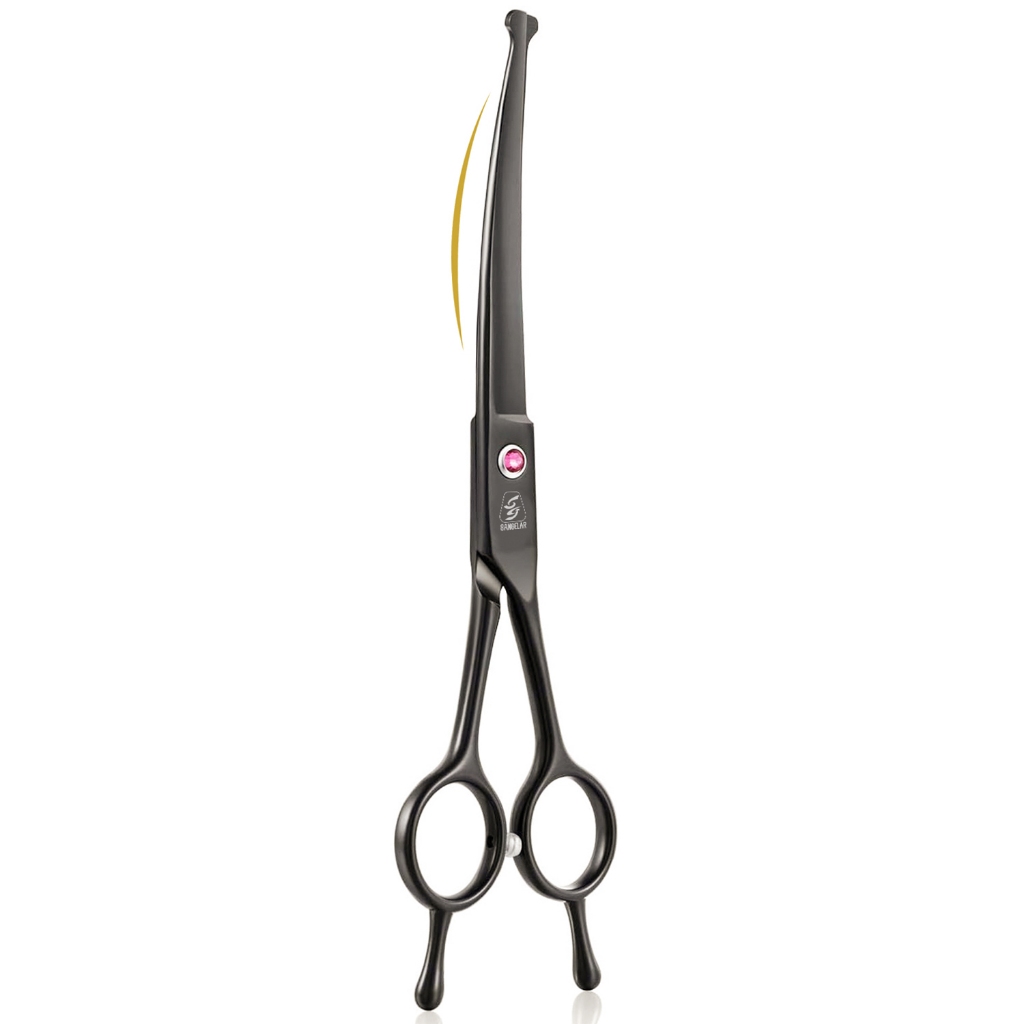 Sangelar 7 inch Pet Grooming Scissors, Professional Rounded Tips to ...