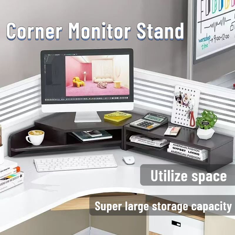 DAXINSI Monitor Riser Monitor Stand With Drawer Desktop Organiser ...