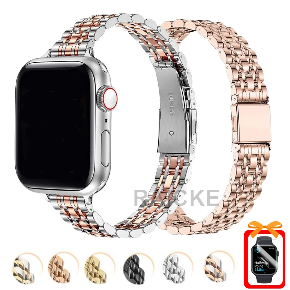 Slim Metal Stainless Steel Strap Band Bracelet for Iwatch Series 10 9 8 7 6 5 4 3 2 1 SE Ultra 2 49mm 46mm 45mm 44mm 42mm 41mm 40mm 38mm Shopee Singapore