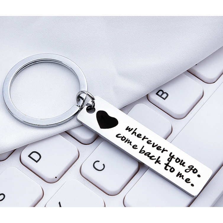 [Coisíní] Wherever You Go Come Back To Me Stainless Steel Keychain Long ...