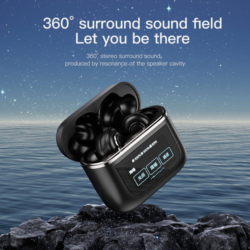 NOVI V8 Wireless Bluetooth earphones TWS 5.3 HIFI Sound touch stereo ...