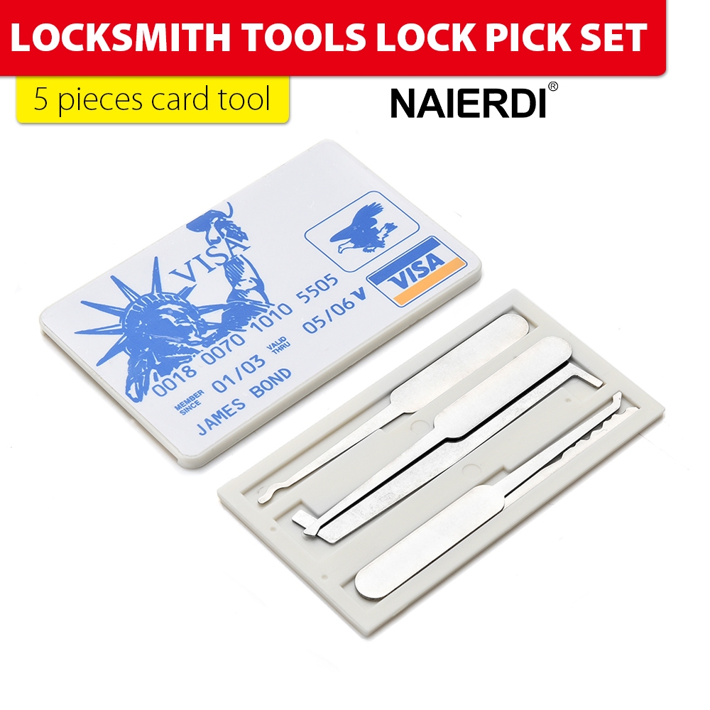 NAIERDI Locksmith Tool Pick Set Practice Lock Transparent Locks Tension ...