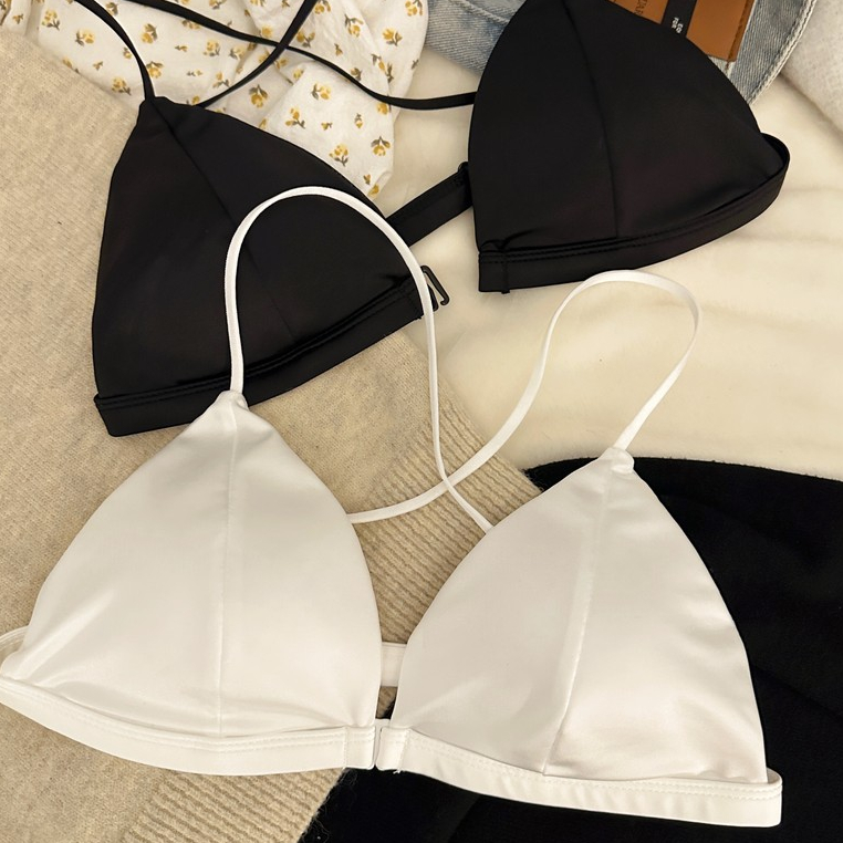 French Style Front Buckle Underwear Women Thin Style Seamless No Steel