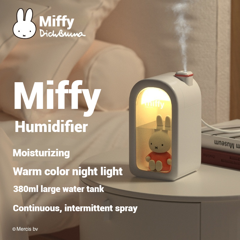 Miffy Bedroom Cold Mist Humidifier, Cute Air Humidifier, 380ml Large ...
