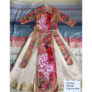 Low Price Sample Clothes High End Women s Wedding Clothes Women s Wedding Clothes Hotel Dress Women s Suits Big Red Peacock Embroidered Clothes Featured Clothes Shopee Singapore