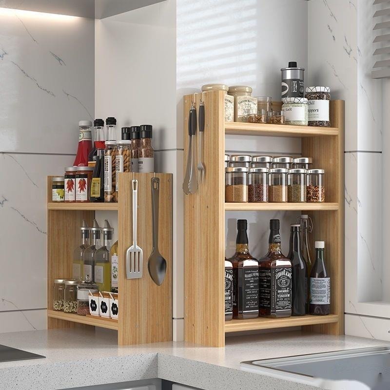 PHO Wooden Kitchen Spice Rack Kitchen Spice Rack Organiser Kitchen Rack ...