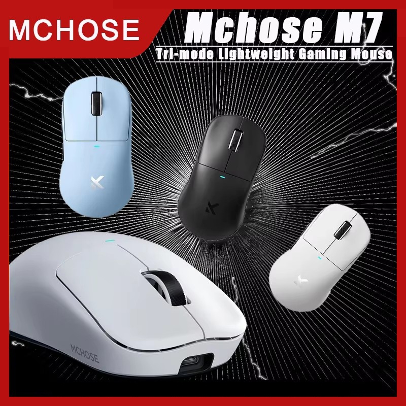 Mchose M7 /M7 Pro Gaming Mouse Tri-mode Wireless PAW3395 Sensor ...