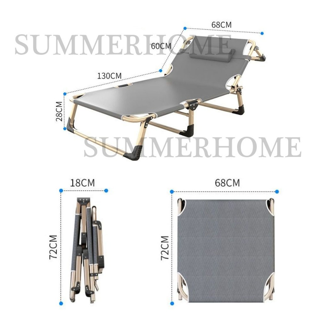 Companion Bed Simple Foldable Cot Home Recliner Portable Folding Bed ...