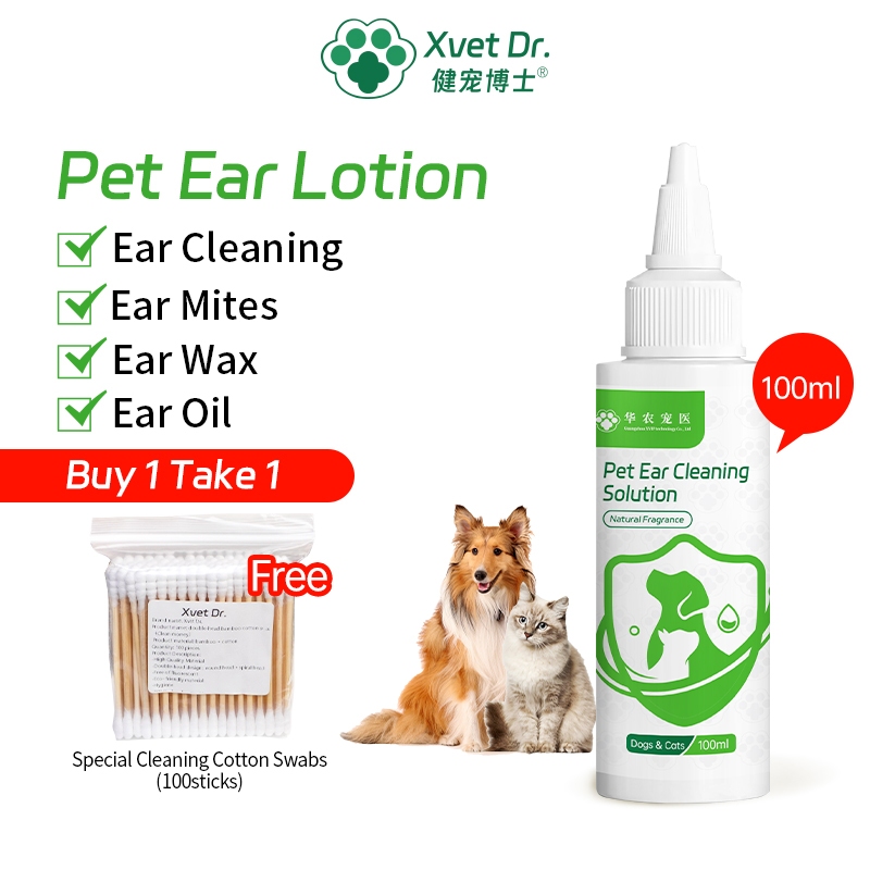 Xvet Dr Pet Ear Cleaner Ear Care Solution Ear Cleaning Ear Mites Ear ...