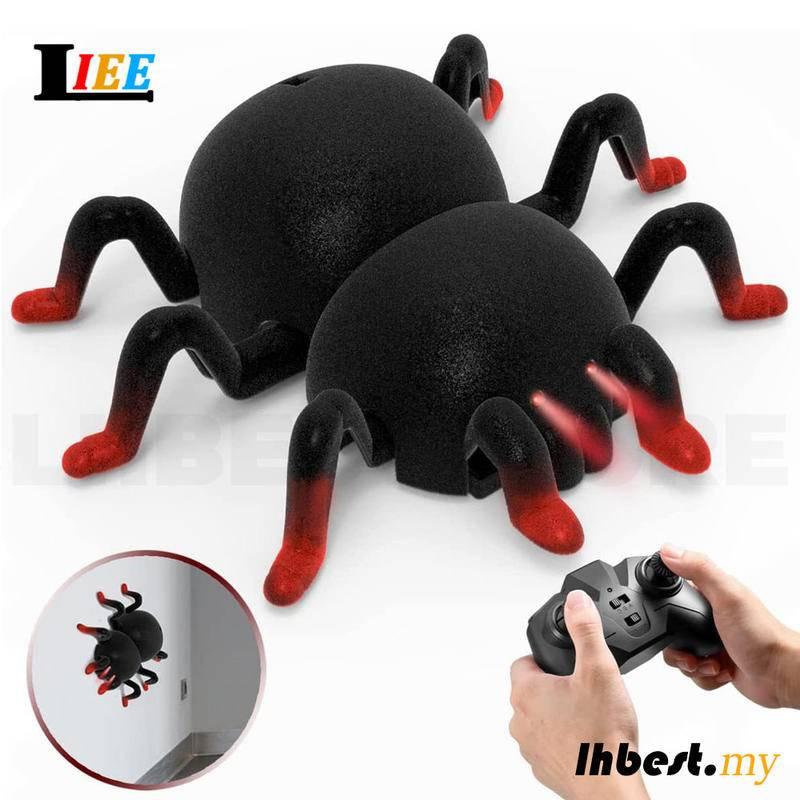RC Wall Climbing Spider Animal Remote Control Spider Animals Toys Scary ...