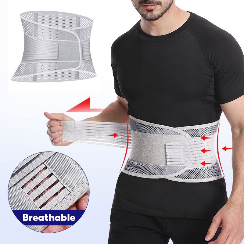Breathable Back Brace for Men Women Lower Back Pain Relief Anti skid Lumbar Support Belt for Sciatica Scoliosis Posture Corrector Waist Trainer Shopee Singapore
