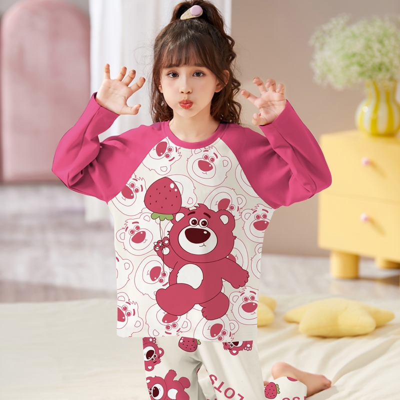Cute Cinnamonroll Sleeping Wear Kids Pyjamas Big Girls Simple Loungewear Kids Pyjamas Sleepwear Long Sleeve Girl Pyjamas