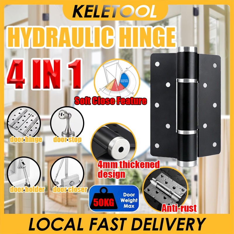 4 In 1Automatic Closing Door Hinge Positioning Hydraulic Door Closer