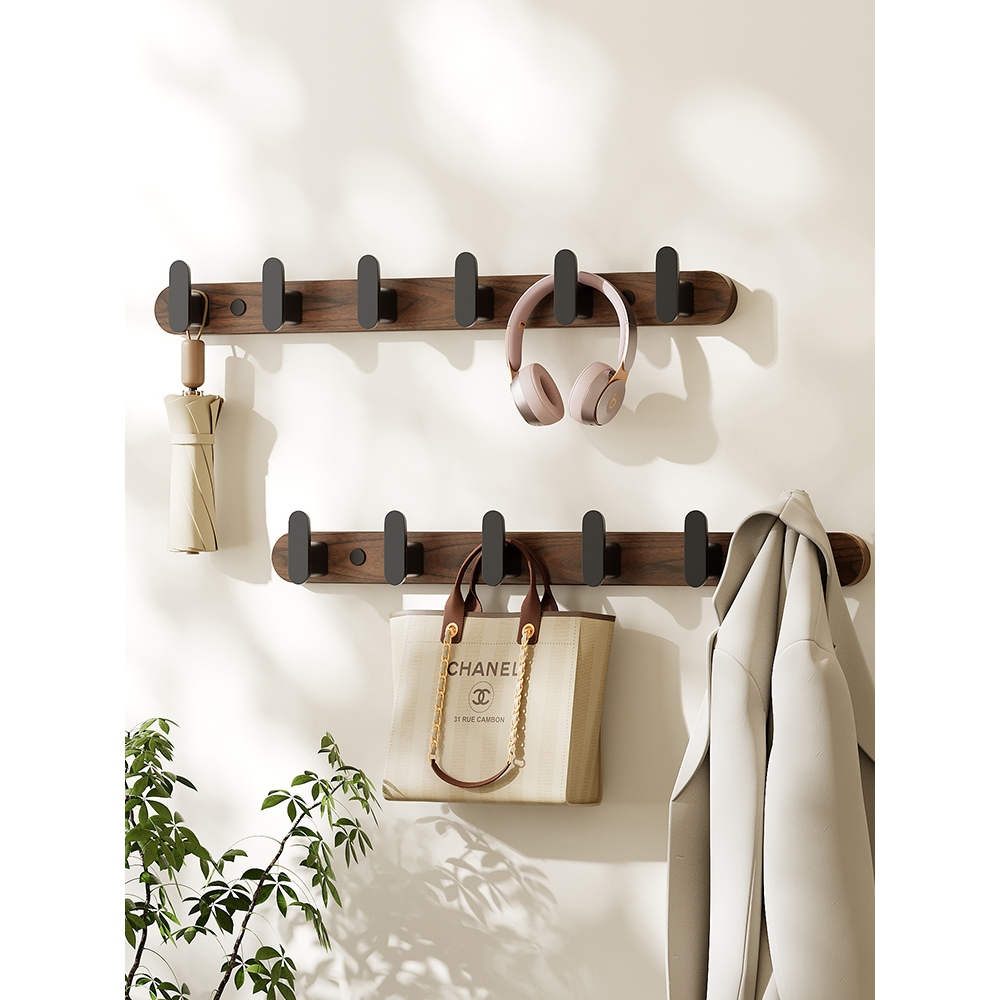 [SG Seller]YUN JIE YA no drill Wood Wall Bathroom Hook Door Hooks