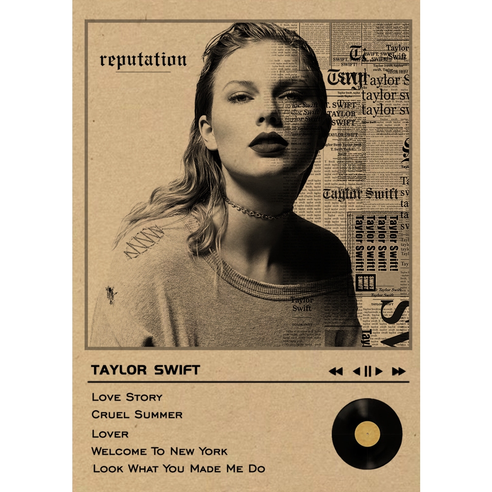 Hot Music Star Taylor Swift Poster Rock Poster Hip Hop Posters For